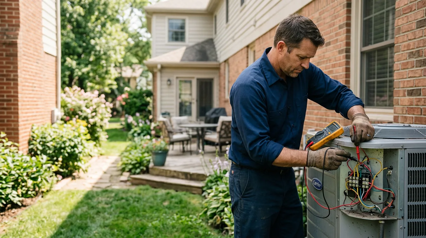 HVAC technician working near Westtown, NY